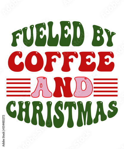 Retro Christmas SVG Bundle , Merry Christmas svg, Retro Wavy Letters svg, Christmas Retro svg, Christmas Sublimation