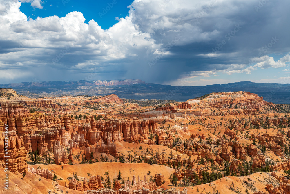Scenic view of stunning red sandstone in Bryce Canyon National Park, Utah, USA
