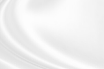 Abstract white fabric with soft wave texture background