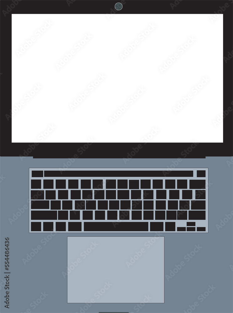 Illustration of a laptop computer Illustration of a laptop computer