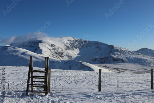 Snowdonia snowdon winter wales glyderau