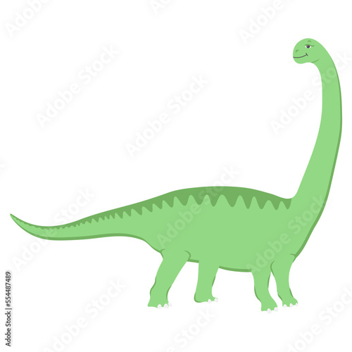 Cute Dinosaur. Cartoon character Dino. Vector illustration