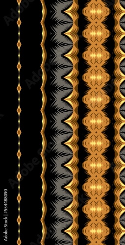 geometry background semales pattern vector gold chain on black photo