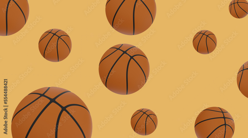 basketball seamless pattern background