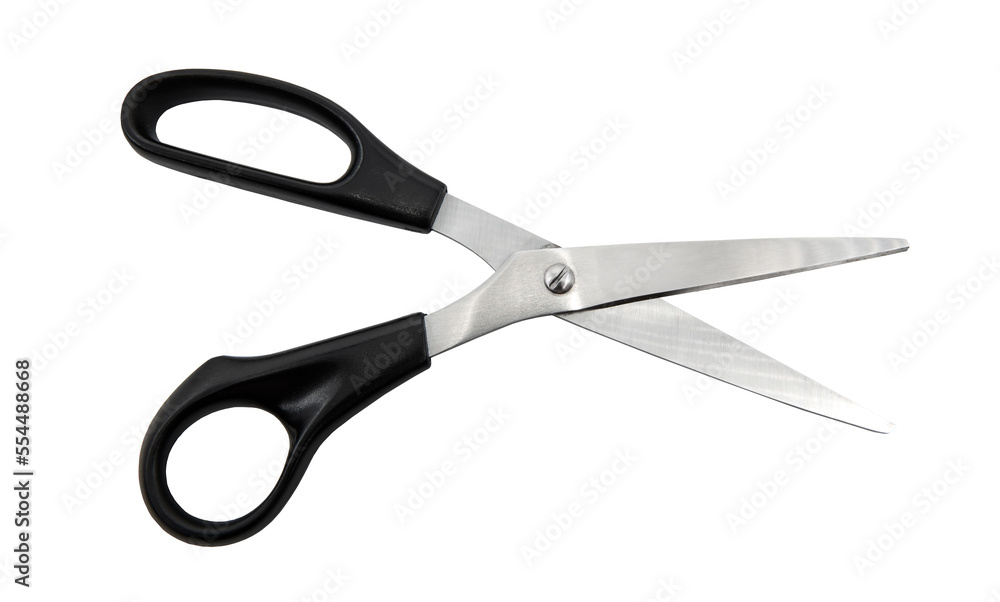 Stationery office scissors on a white background. scissors isolate Stationery office scissors on a white background. scissors isolate