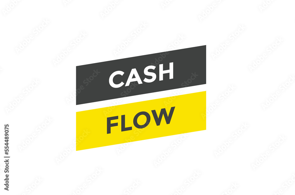 Fototapeta premium Cash flow button web banner templates. Vector Illustration 