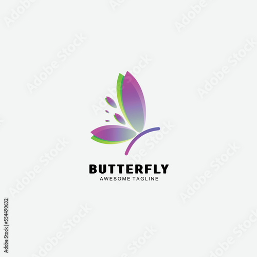 premium art butterfly design colorful