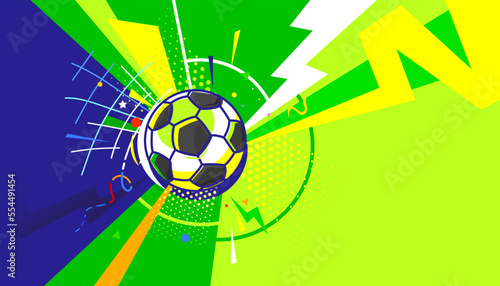 Vector illustration of football abstract background design for banner, poster, flyer template. ..Sports concept..