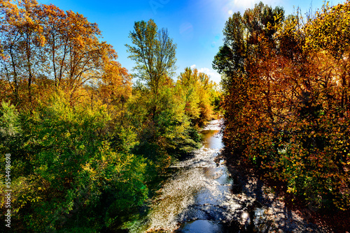 The spectacular River Cesse in Autumn, in the South of France