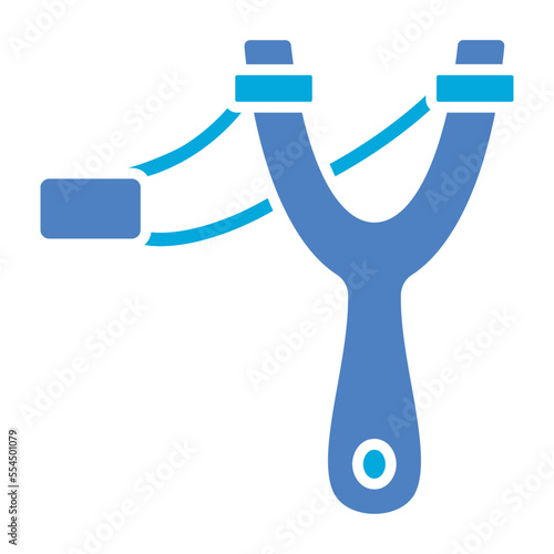 Slingshot Glyph Two Color Icon