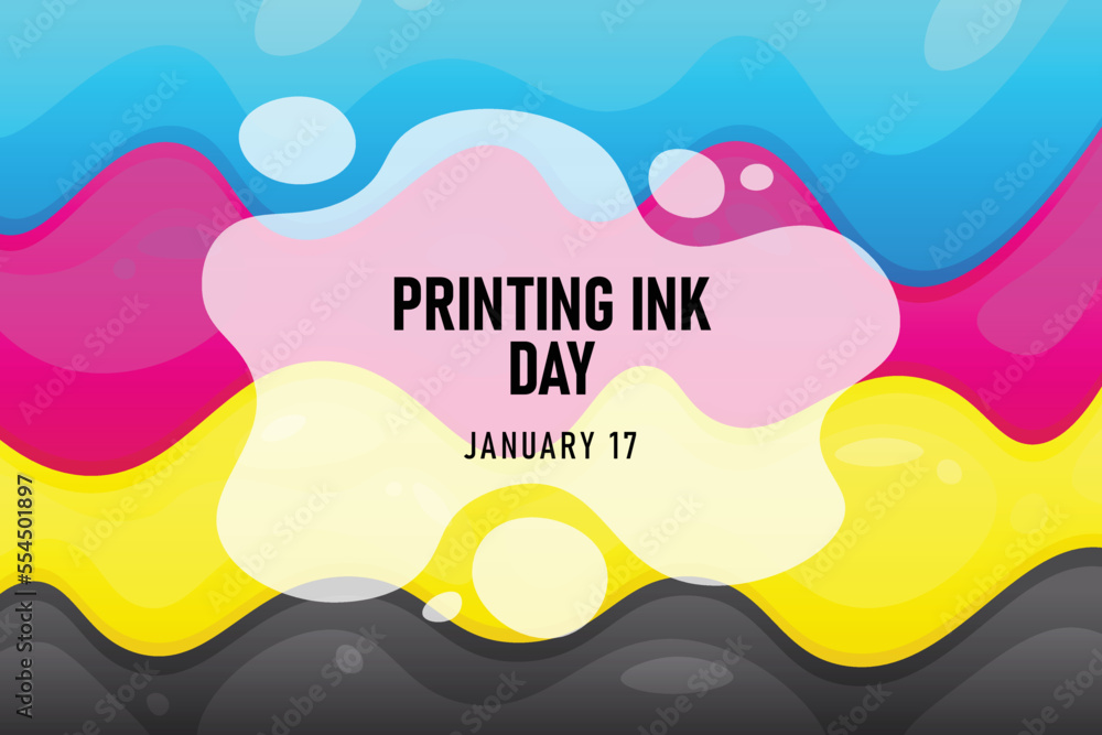 Printing Ink Day background.