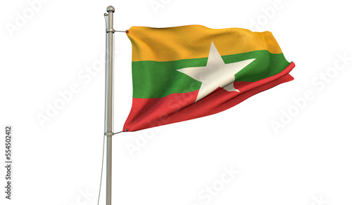 Myanmar Flag, Republic of the Union of Myanmar
