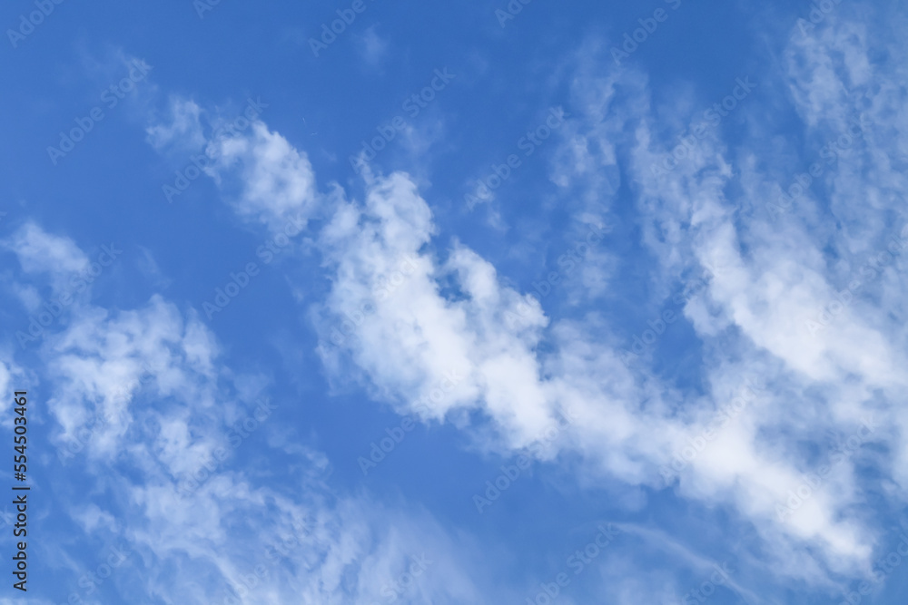 Thunderclouds against the blue sky. Template for wallpaper, stretch ceilings Thunderclouds against the blue sky. Template for wallpaper, stretch ceilings