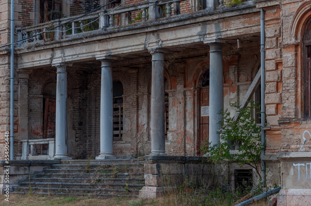 Old abandoned mansion haunted like a horror movie castle palace villa in Hungary Old abandoned mansion haunted like a horror movie castle palace villa in Hungary