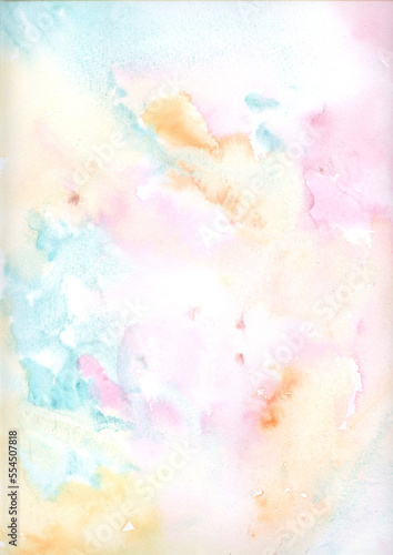 Watercolor Spring Greenery Peonies Roses Unicorn Delicate and bright watercolor for invitations