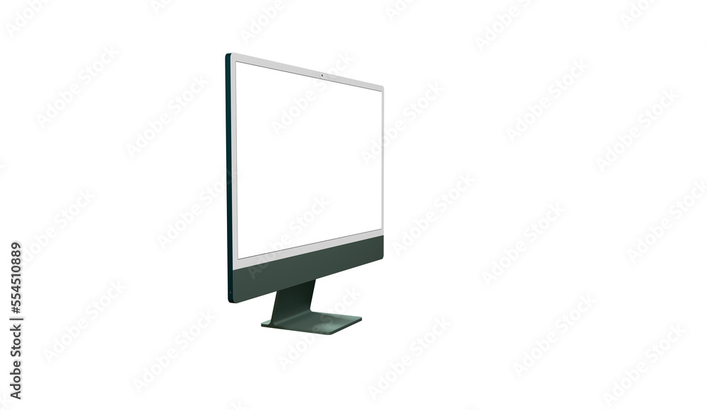 Modern computer monitor with blank screen Modern computer monitor with blank screen
