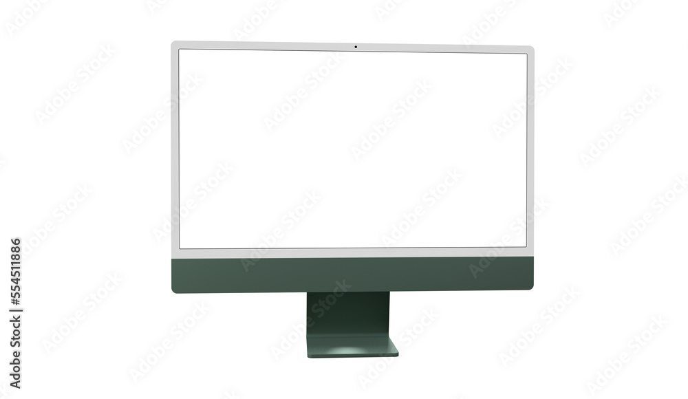 Modern computer monitor with blank screen Modern computer monitor with blank screen