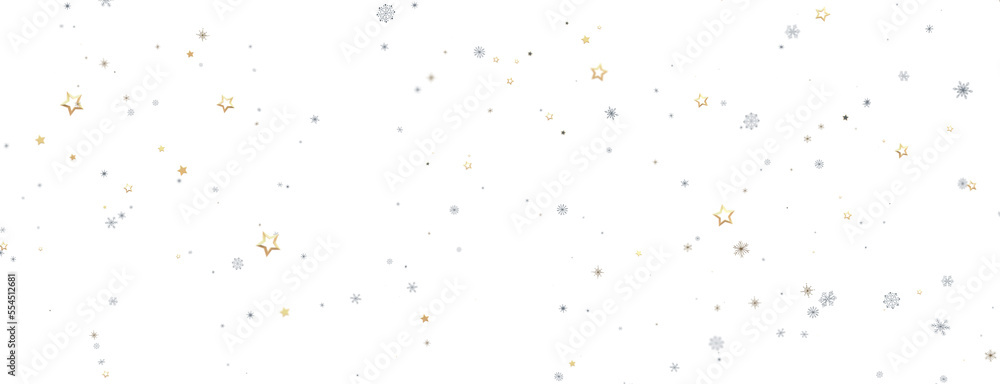 Obraz premium Winter christmas sky with falling snow