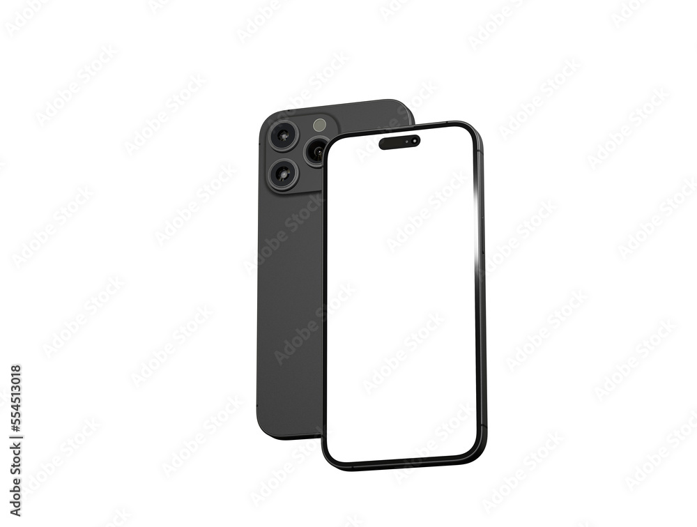 Mock up of smartphone - 3d rendering