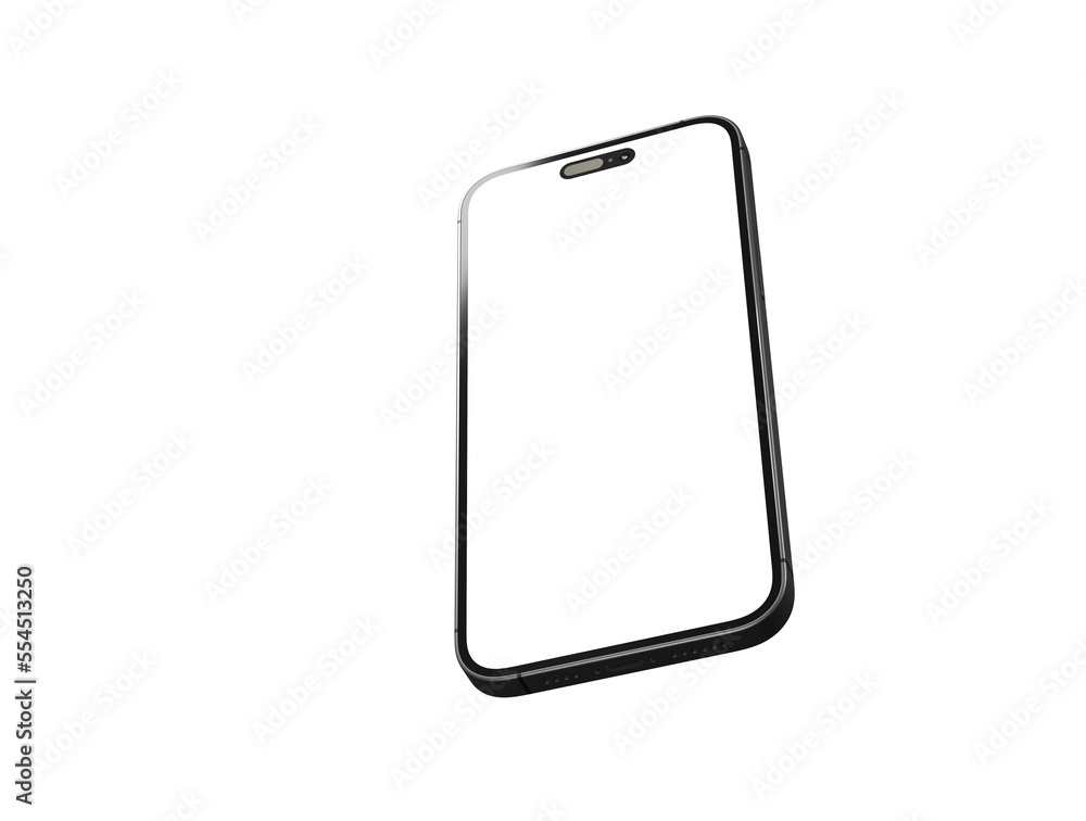 Smartphone. Mobile phone Template. Telephone 3d Smartphone. Mobile phone Template. Telephone 3d