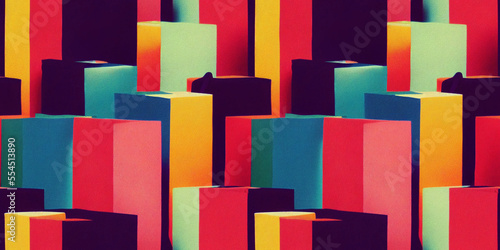 Abstract seamless pattern background, generative ai
