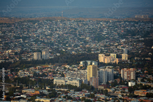 view of tbilisi city from above, georgia