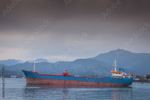 ship in the port of batumi