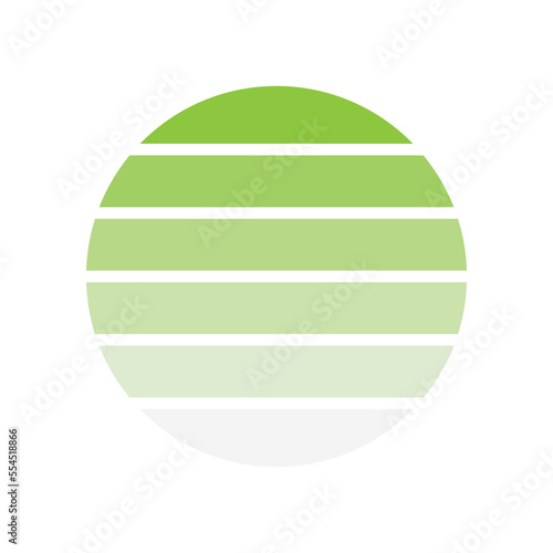 Sunset Retro rainbow striped Color