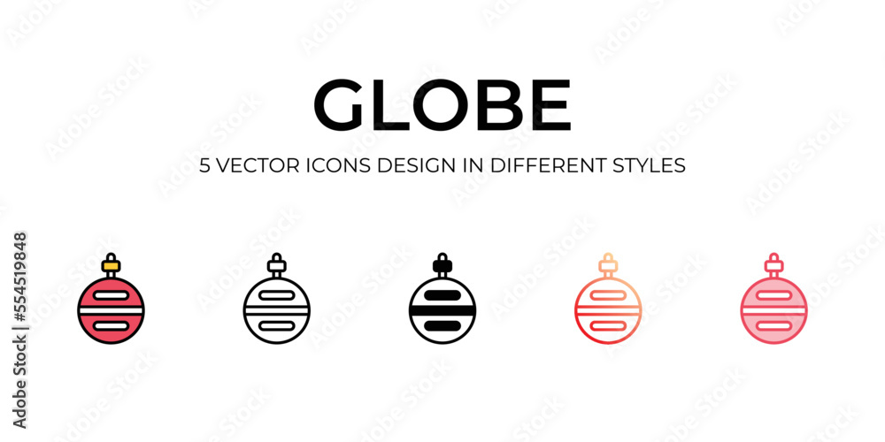 Obraz premium Globe icons with white background.