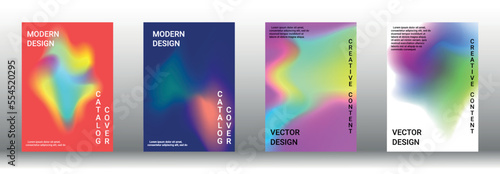 Artistic covers design. Creative fluid colors backgrounds. Set of abstract covers