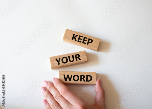 Fotografia Keep your word symbol