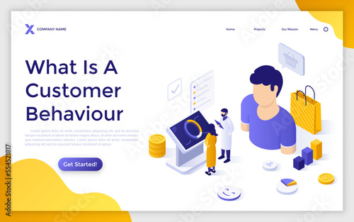 Modern Vector Isometric Illustration For Landing Page