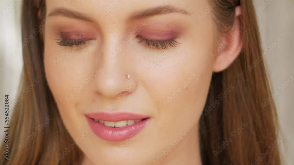 Beauty model making Make-up Cosmetics eyeshadow Brows Beauty Morning make up Red lips Fashion Emotions Close Up Collage 3 Beauty model making Make-up Cosmetics eyeshadow Brows Beauty Morning make up Red lips Fashion Emotions Close Up Collage 3