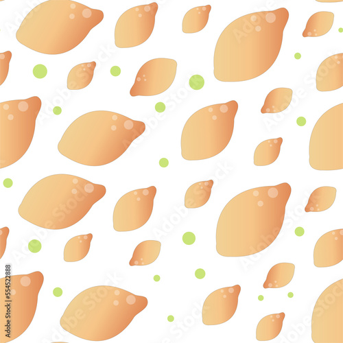 cute seamless pattern with lemons. Abstract lemon background