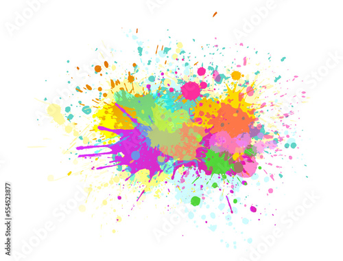 Abstraction colored blots. Vector illustration