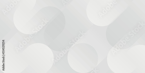 Abstract background with gray circle. White and grey abstract modern transparency circle presentation background. Vector circles template vector design. Object web design. Round shape. Minimal poster.