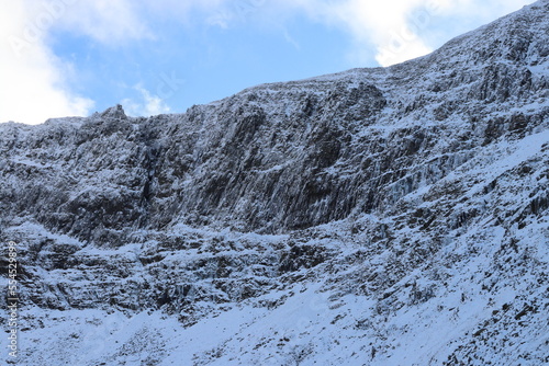 Snowdonia winter carneddau wales