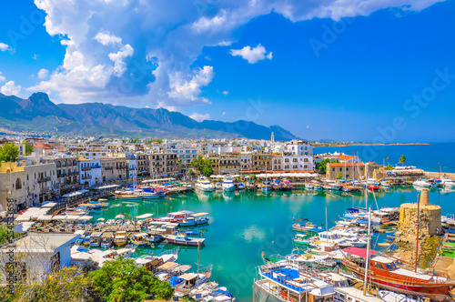 Kyrenia Old Harbour view in North Cyprus