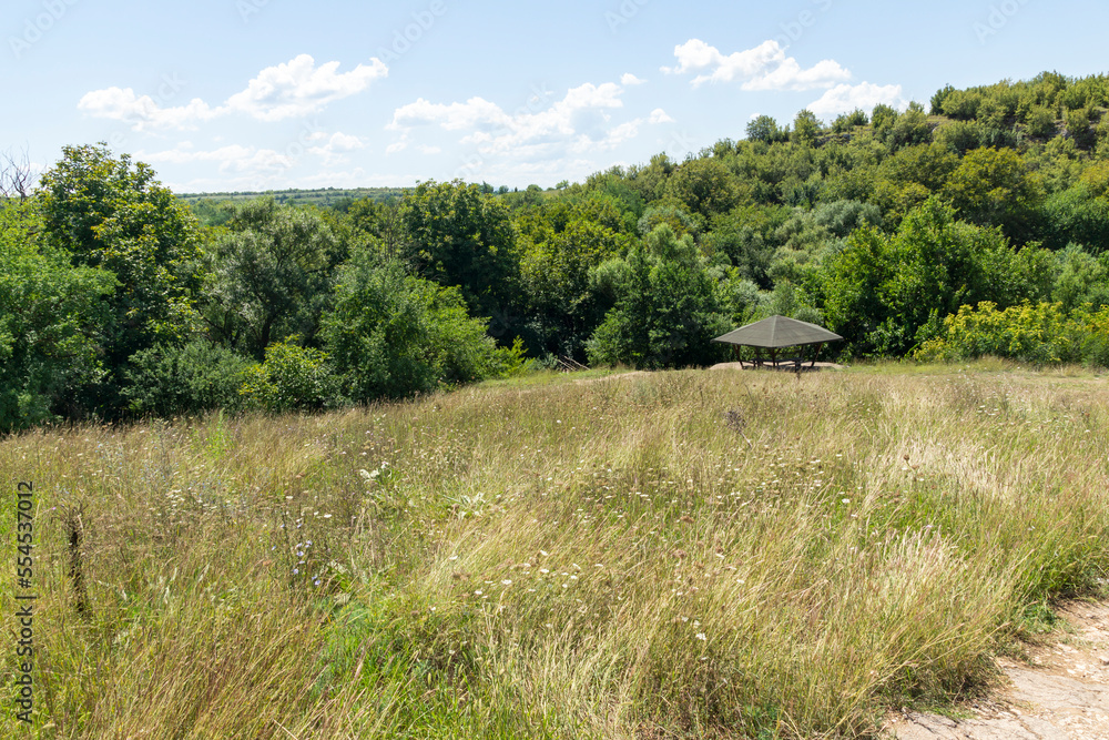 Landscape of Iskar Panega Geopark along the Gold Panega River, Bulgaria