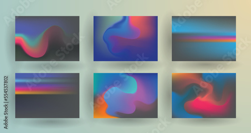 Geometric pattern background texture for brochure cover design.  gradient color gradient banner template. Abstract vector wave shape for presentation templates