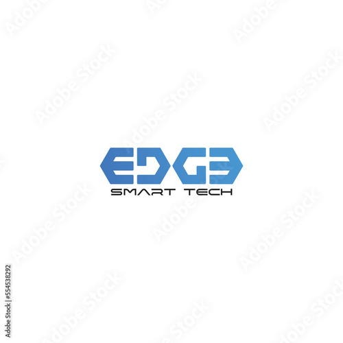 Edge smart tech logo ready to use