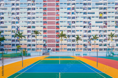 Valokuva The iconic landmark in Hong Kong, Public Housing in Kowloon, Choi Hung Estate an