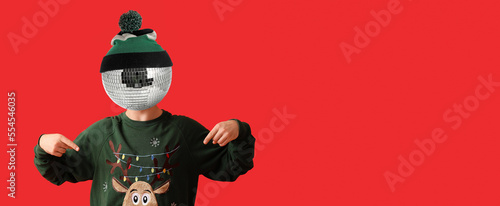 Young man in stylish Christ...