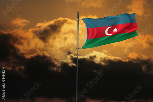 Azerbaijan, Republic of Azerbaijan, Flags © Bilal Ulker
