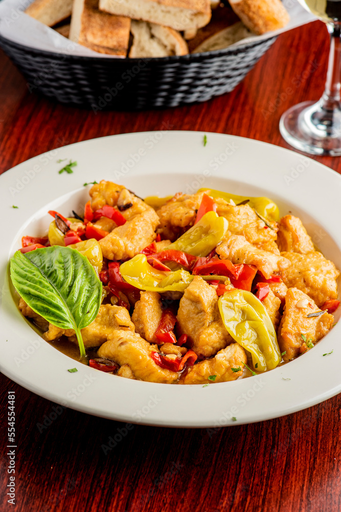 Italian Chicken. Chicken Cacciatore. Italian cuisine, alla cacciatora refers to a meal prepared Italian Chicken. Chicken Cacciatore. Italian cuisine, alla cacciatora refers to a meal prepared