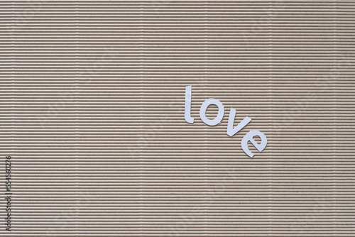 love on corrugated wallpaper