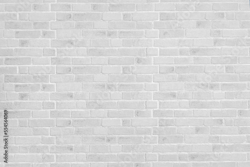 Abstract white brick wall texture background. White brick wall architecture in rural room