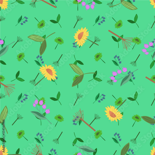 Floral seamless patterns. Vector design for paper  cover  fabric  interior decor and other users