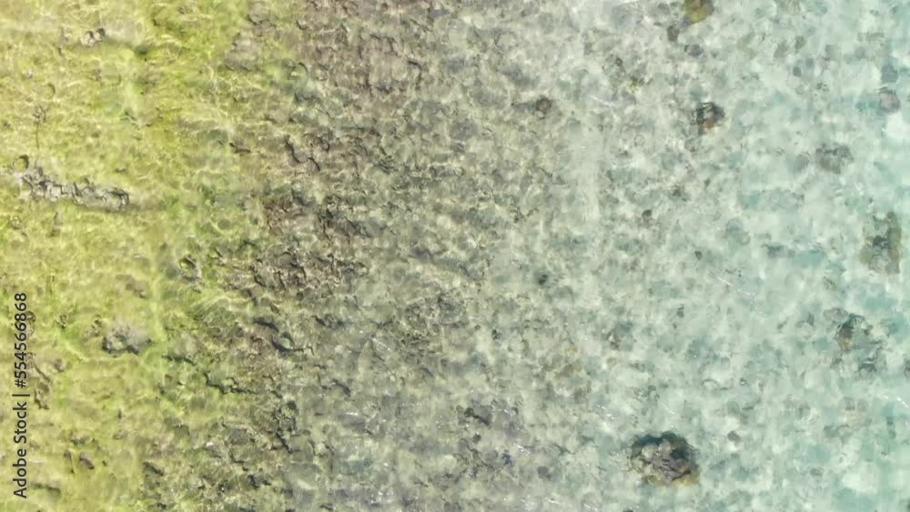 Drone view of beautiful ocean of Okinawa, Japan Drone view of beautiful ocean of Okinawa, Japan