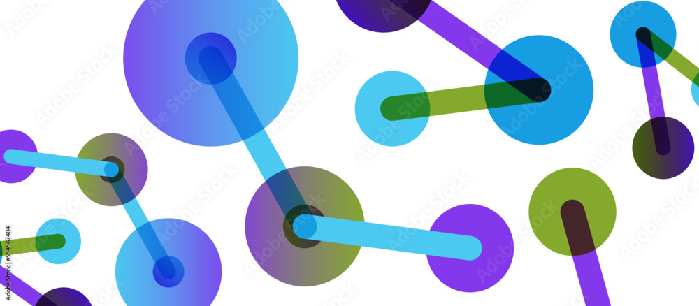 Abstract background. Round dots connected by lines. Trendy techno business template for wallpaper, banner, background or landing Abstract background. Round dots connected by lines. Trendy techno business template for wallpaper, banner, background or landing